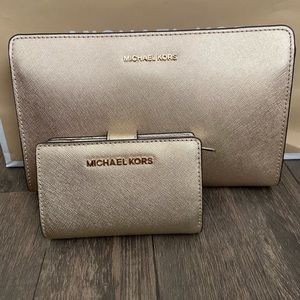 NWOT Michael Kors purse and wallet
